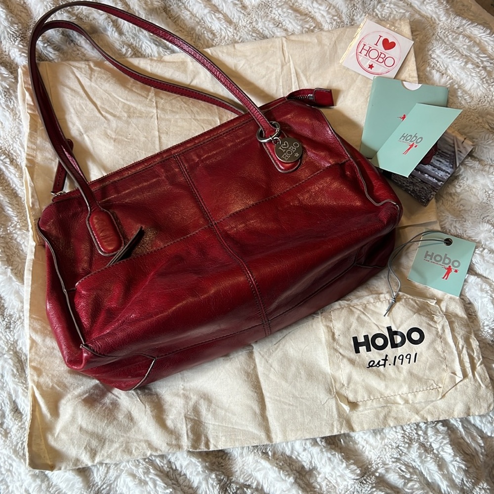 Vintage HOBO bags Friar in crimson - Picture 12 of 16